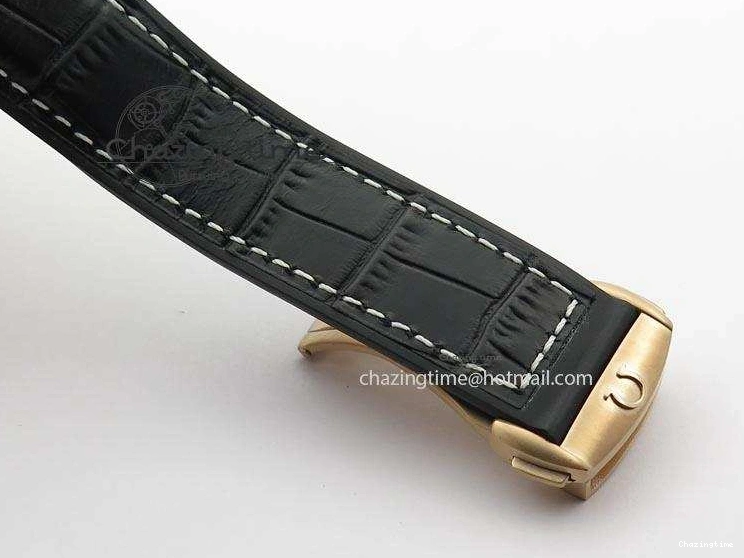 0326 Breathable Seamaster Professional Chrono RG Black Ceramic Black Dial On Black Gummy Strap A 8214